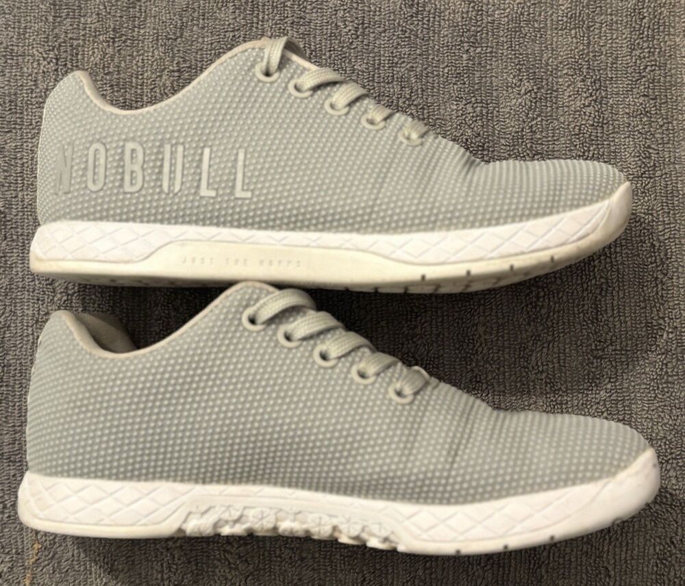Nobull Outwork Grey Strength Gym CrossFit Training Shoes Men's Size 5/Womens 6.5